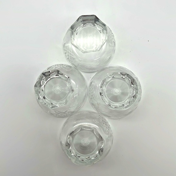 Nachtmann Andernach, Coupe Cordial Glass Etch Flower/Roses, Octagonal (Set of 4) - Picture 5 of 10